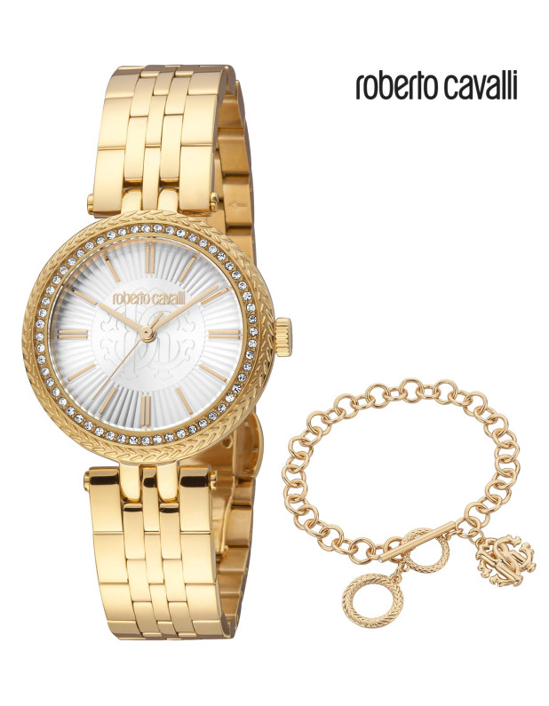 Roberto Cavalli Ladies Watch with Bracelet